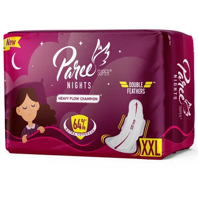 Paree Super Nights Sanitary Pad - XXL (30 Pads)