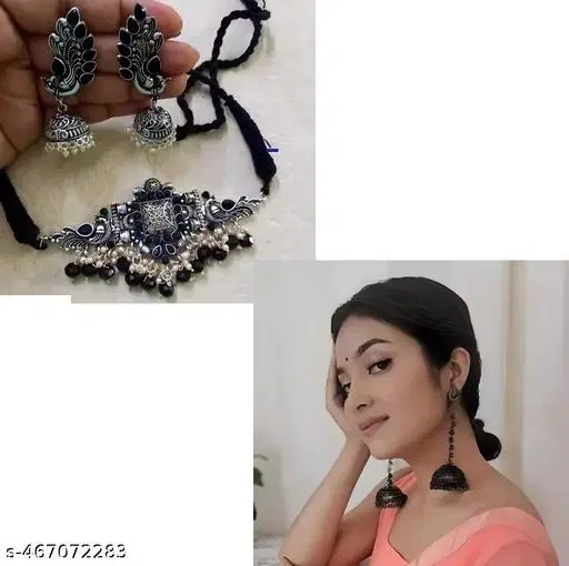 Jewellery set and Oxidised Earring