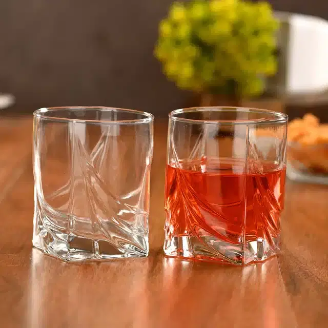 Liquor cum Cocktail Glasses, Transparent, 250 ml, Pack of 2
