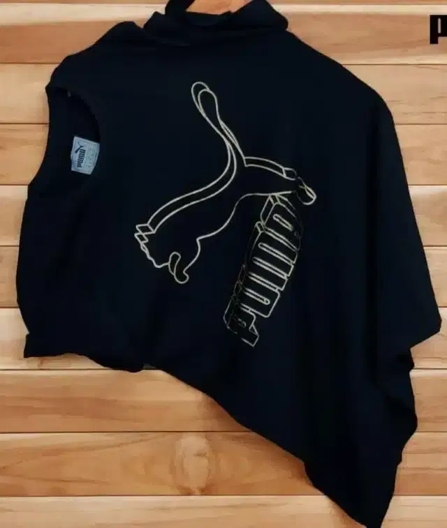 Half Sleeves Casual T-shirt for Men (Black, M)