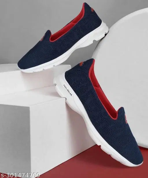 Aqualite Mesh Sneakers for Women (Navy Blue, 5)