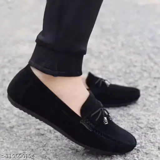 Classic Loafers for Men (Black, 6)