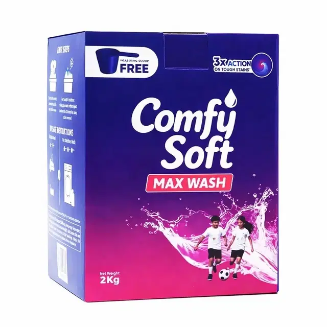 Comfy Soft Max Wash Detergent Powder 2 Kg Box