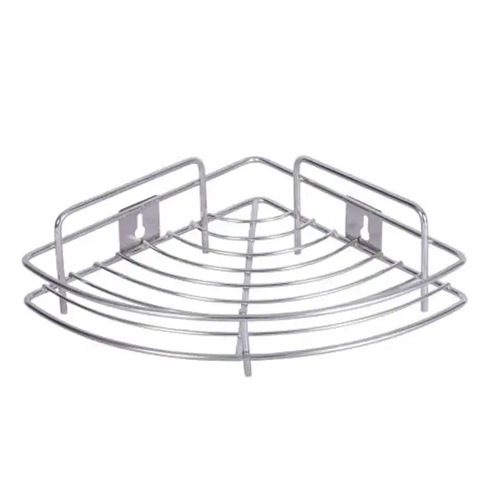 Oc9 Stainless Steel Corner Shelf 9X9 Inch, Pack Of 1