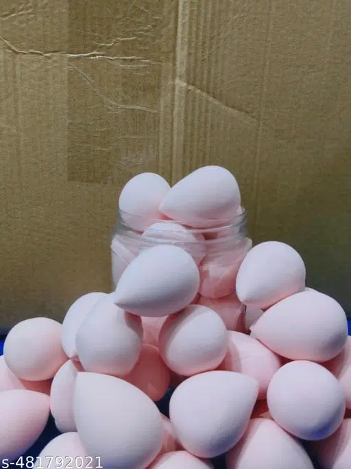 Makeup Beauty Blender Puffs, Multicolor, Pack of 15