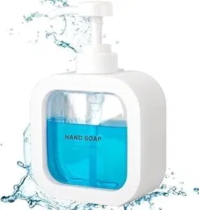 Plastic Refillable Liquid Soap Dispenser for Bathroom, Multicolor, 300 ml, Pack of 1