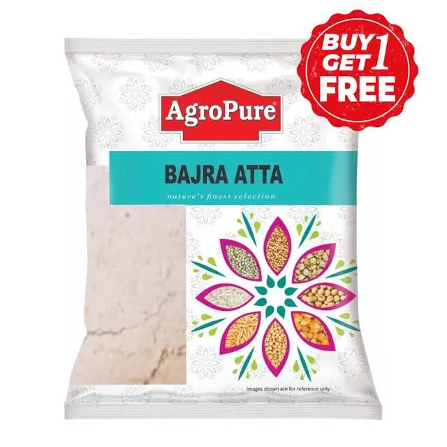Agropure Bajra Atta 2X500 g (Buy 1 Get 1 Free)