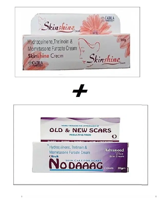 Combo of Skinshine, 15 g & No Daaag, 20 g Face Creams, Set of 2