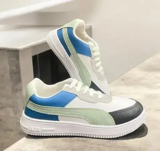 Sport Shoes for Men, White & Blue (6)