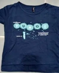 Cotton Printed Tops/Tunics for Girls, Blue (30)