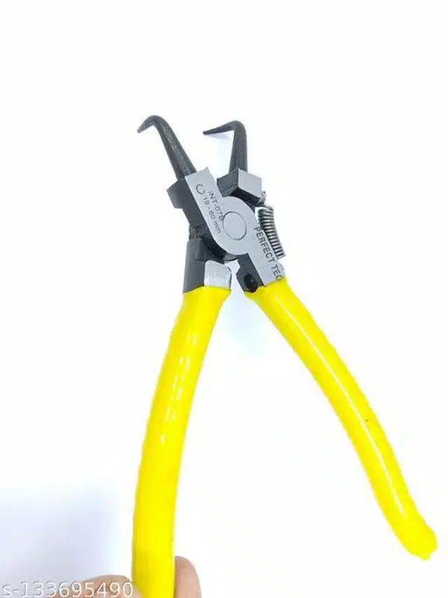 Circlip Plier, Yellow, 7 inches