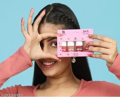 Banetion Matte Nail Polish, Multicolor, Pack of 4