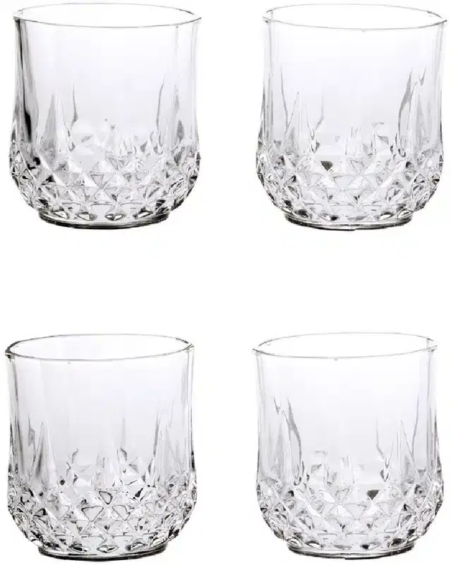 Fancy Water & Wine Glass, 200 ml, Pack of 4