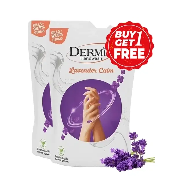 Dermix Hand Wash Lavender 2X750 ml (Buy 1 Get 1 Free)