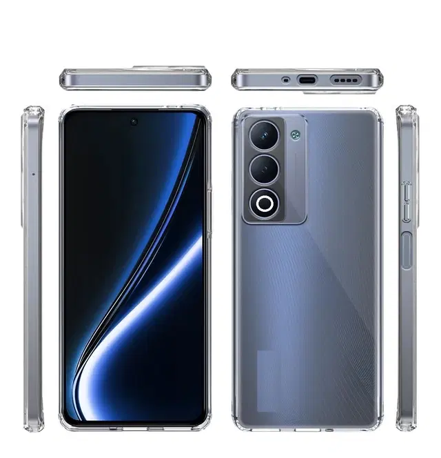 Rubber Mobile Back Cover for Oppo Cph2751 / Oppo_A5 5G, Transparent