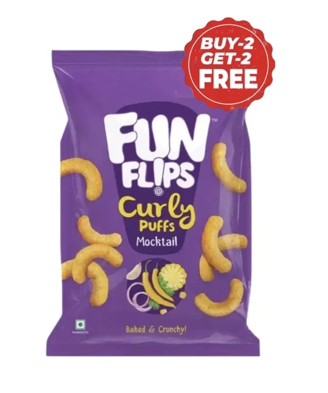Fun Flips Mocktail Puff 4X63 g (Buy 2 Get 2 Free)