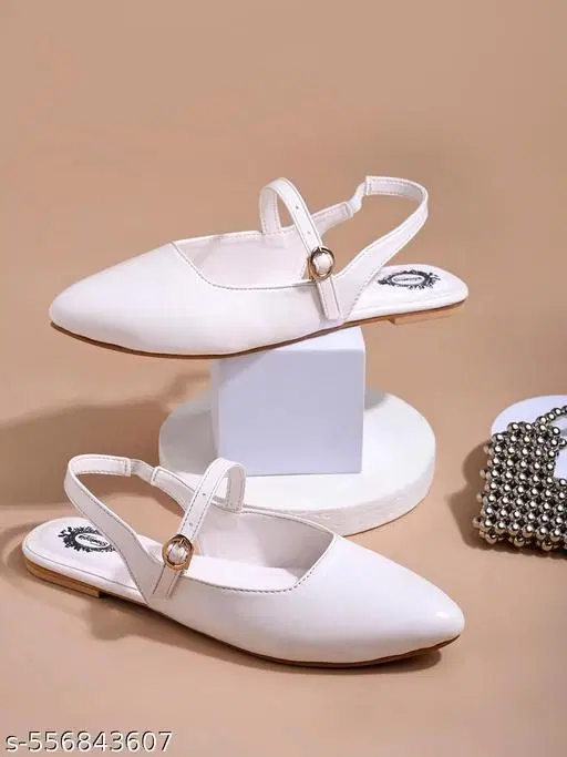 Shoetopia White Mules (Size 7.0)