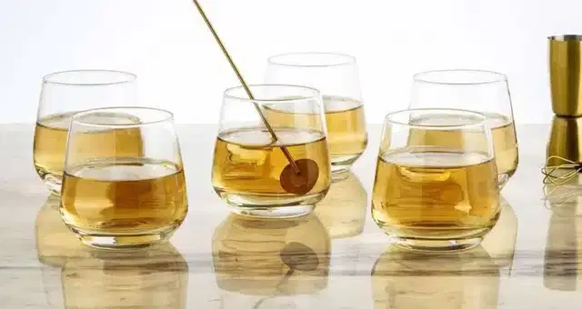 Liquor cum Cocktail Glasses, Transparent, 350 ml, Pack of 6
