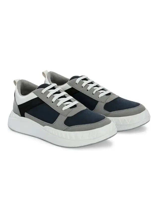 Casual Shoes for Men, Navy Blue & Grey (8)