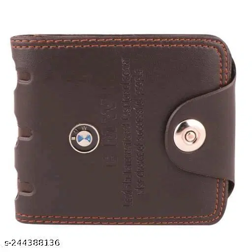 Faux Leather Wallet for Men (Multicolor)
