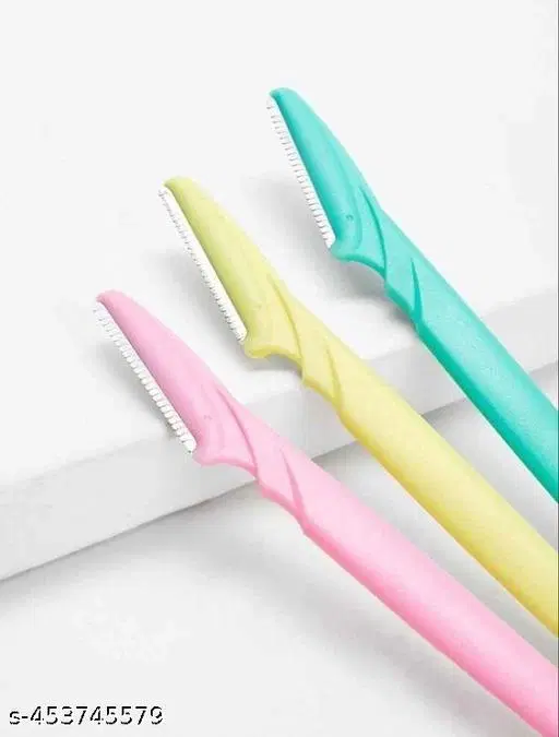 Eyebrow Shaping & Face Hair Razor, Multicolor, Pack of 3