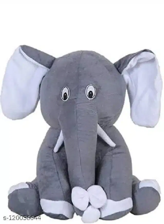 Stuffed Elephant Toys for Kids, Grey