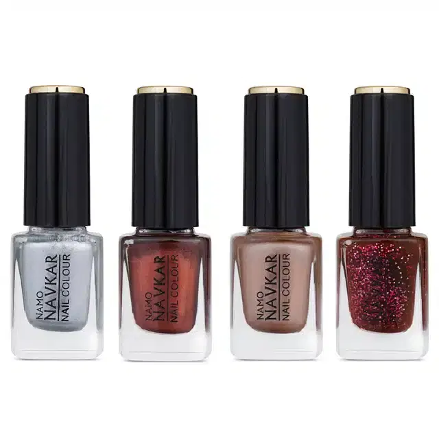 Super Rich Nail Polish for Women, Multicolor, Pack of 4