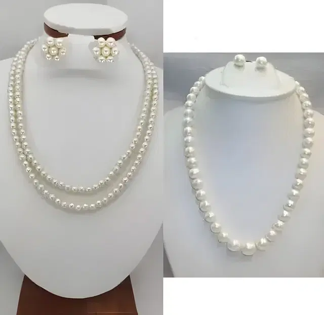 Bead Pearl Combo Jewellery Set