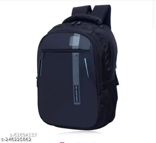 Polyester Backpack for Men & Women, Black