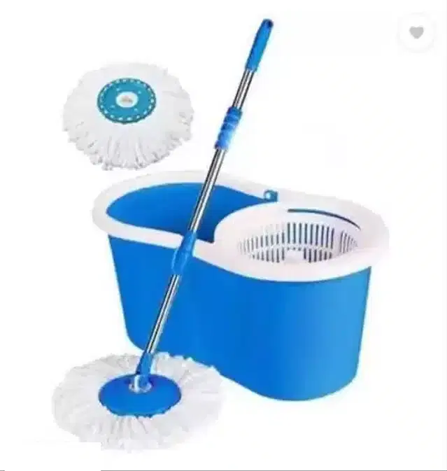 Bucket Mop with Refill, Set of 1, Blue