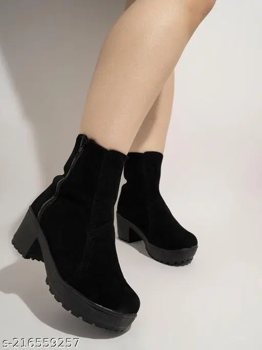 Shoetopia Girls Boots - Black (12-13 Years)