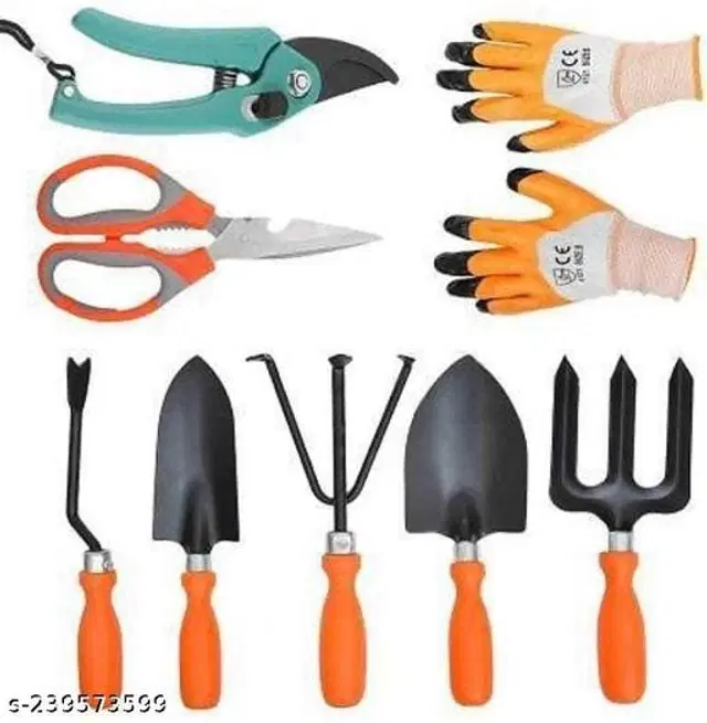 Gardening Tools Set, Multicolor, Set of 8