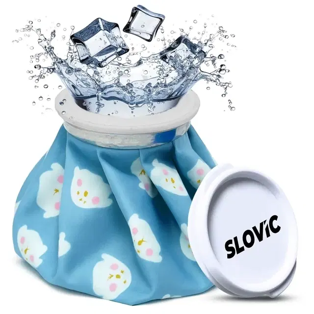 Slovic Hot Water And Ice Bag, Blue, 9 Inches