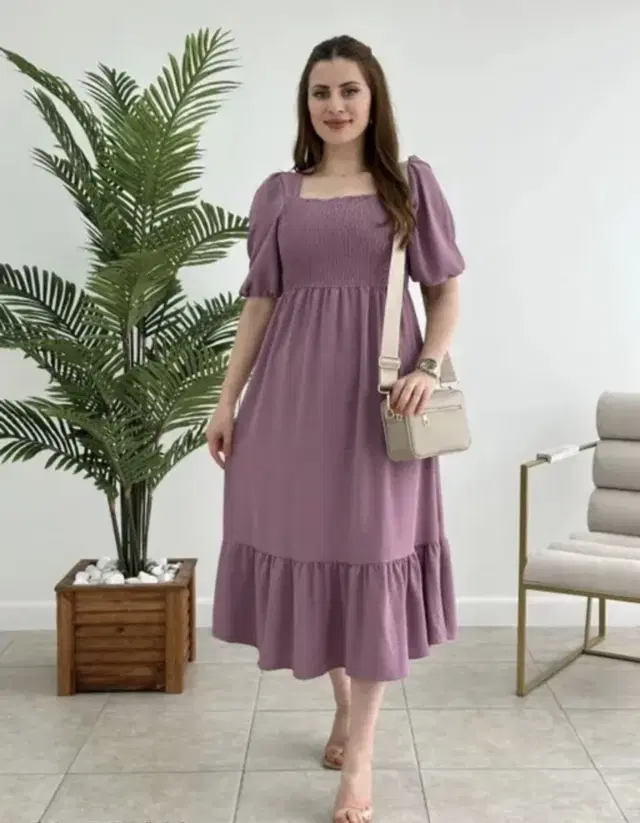 Solid Gown for Women (Onion, S)