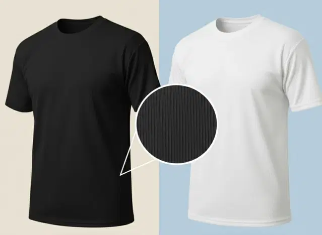 Polyester Round Neck T-shirt for Men, Multicolour, Pack of 2 (M)