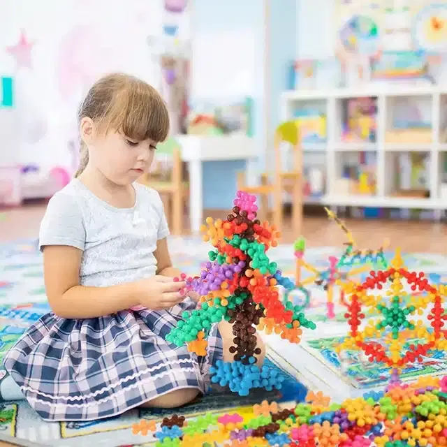 Plastic Building Toys for Kids, Multicolor, 3-4 Years