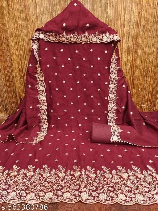 Punjabi/All Over Suits for Women (Red, 6.65 meter (XXL)