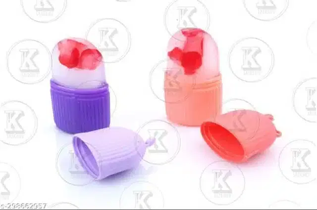 Silicone Ice Face Roller, Pink & Purple, Pack of 2