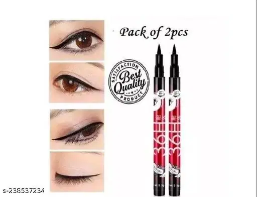 36H Sketch Eyeliner, Black, Pack of 2