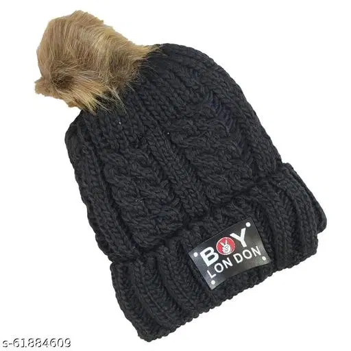 Woolen Cap for Women (Multicolor)