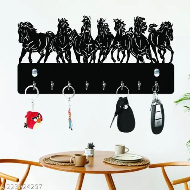 Wooden Key Holder, Black