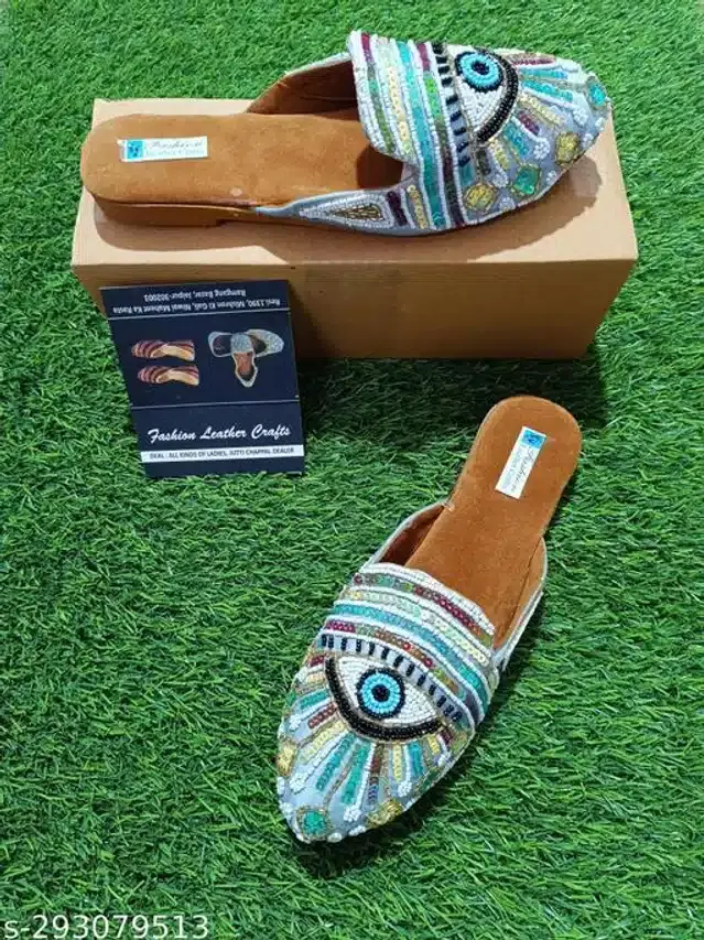 Mojaris for Women (Blue, 5)