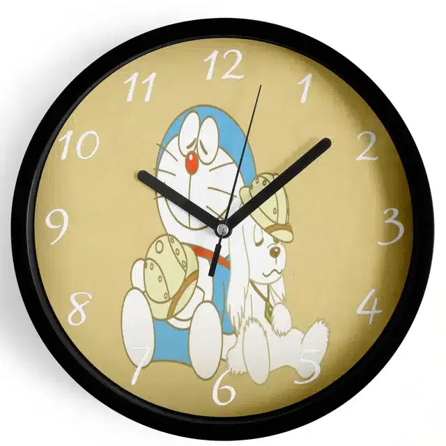 Doraemon Analog Wall Clock, Multicolor, 7 Inches