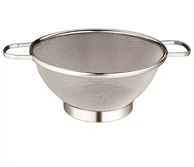 Multipurpose Stainless Steel Colander for Washing, 8 Inches, Silver