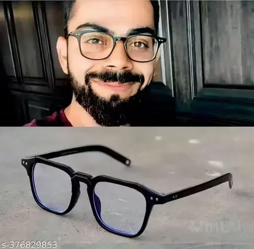 UV Protected Squar Shape Plastic Sunglasses for Men & Women, Transparent