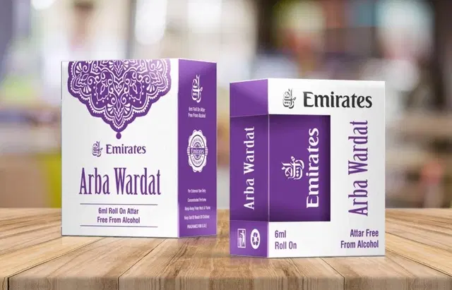 Emirates Arba Wardat Alcohol Free Roll On Ittar for Men & Women, 6 ml