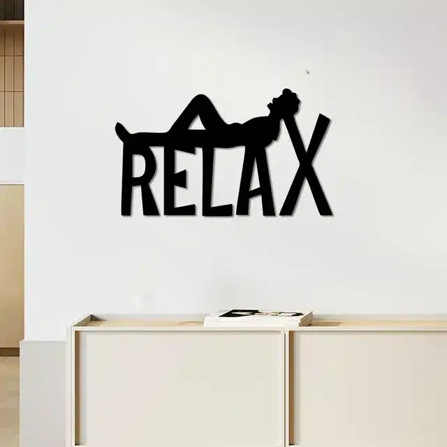 Wooden Self Adhesive Wall Sticker, Black