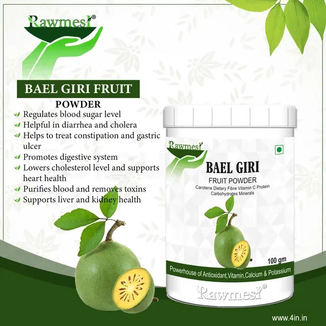 Pure Ayurvedic Organic Bael Giri Powder, 100 g