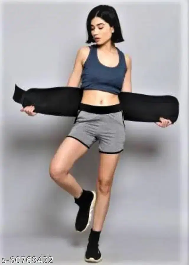 Sweat Belt for Unisex, Black, Free Size