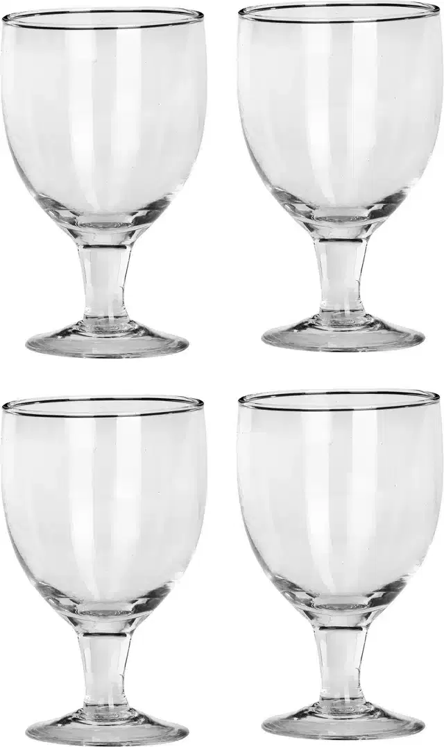 Fancy Water & Wine Glass, 180 ml, Pack of 4